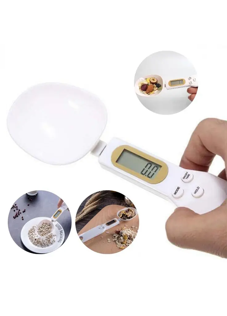 Електронна мірна ложка-ваги Digital Spoon Scale 23х6х2 см біла  - фото 8