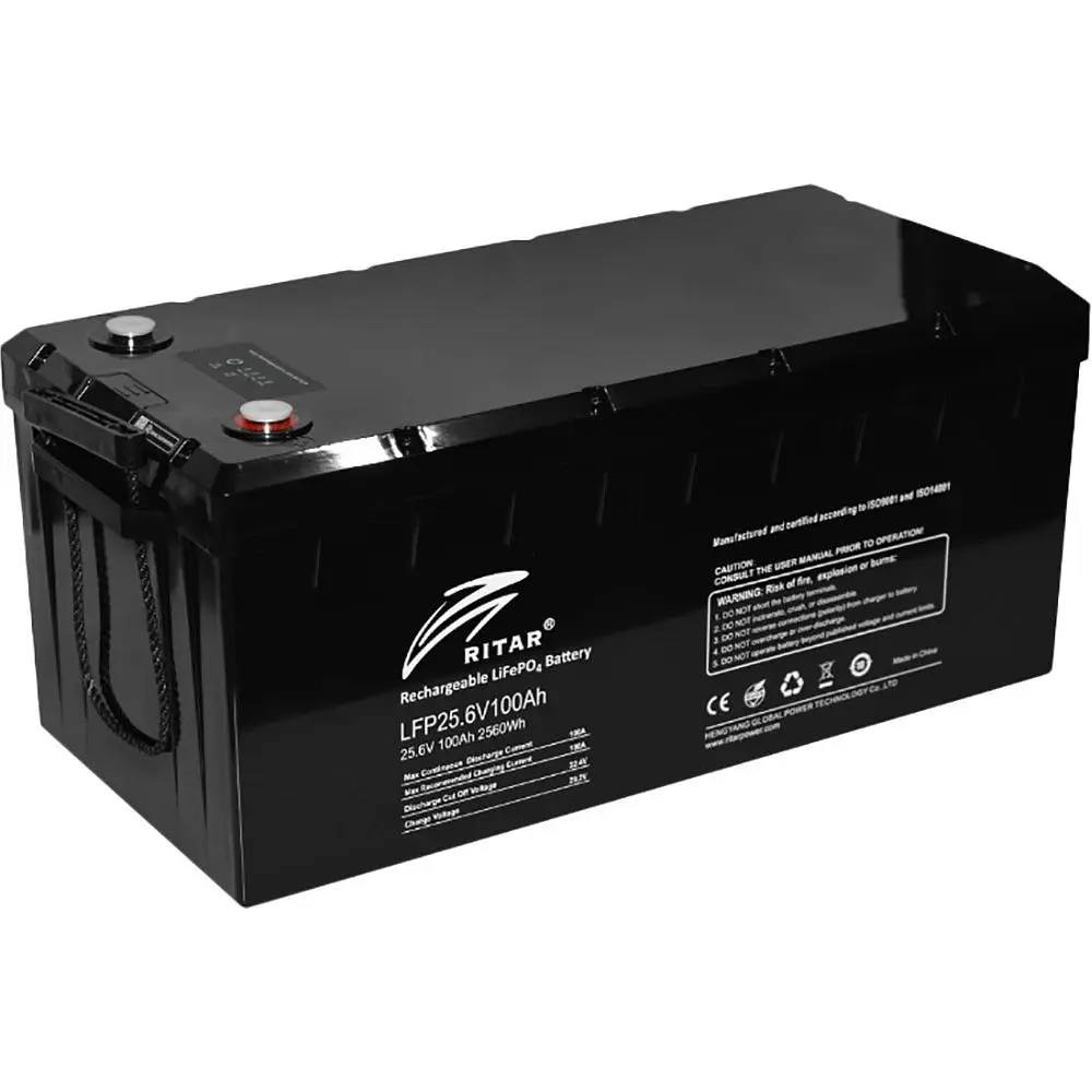 Акумулятор Ritar LiFePO4 24V (25.6V/100Ah/2560Wh) (R-LFP 25.6V 100Ah BT G3) [154617] - фото 2