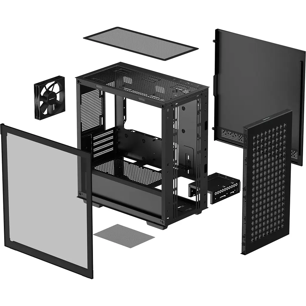 Корпус Deepcool CH370 Black (R-CH370-BKNAM1-G-1) [146743] - фото 12
