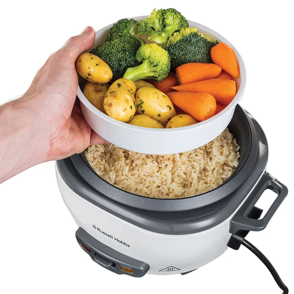 Рисоварка Russell Hobbs Medium сіро-чорний 300 Вт (27030-56) - фото 6