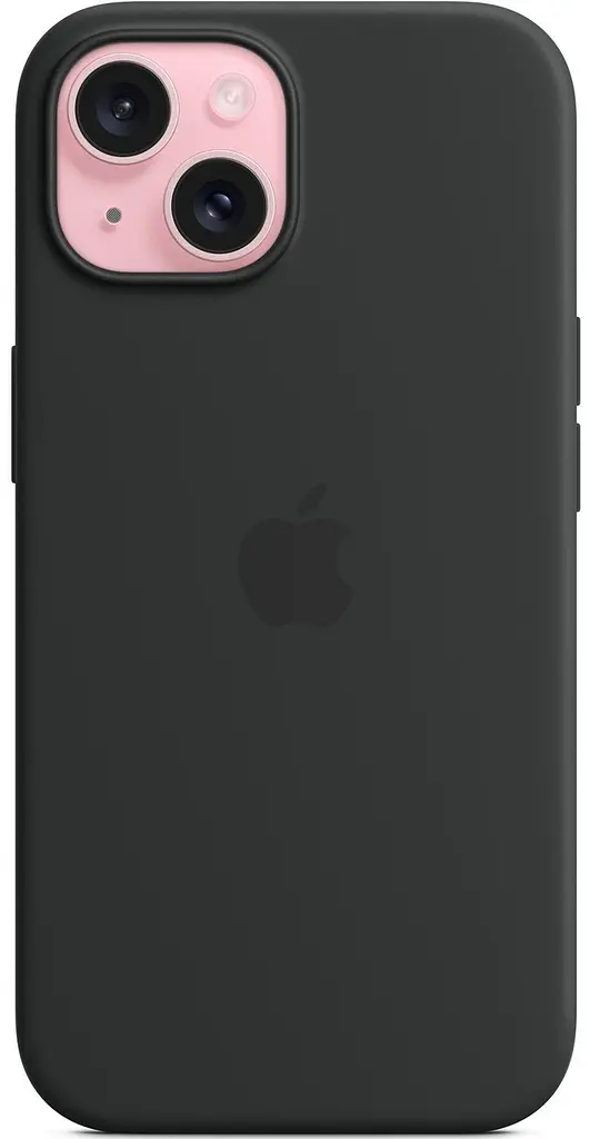 Оригінальний силіконовий чохол для iPhone 15 Apple Silicone Case with MagSafe Midnight Black MT0J3ZM/A - фото 8