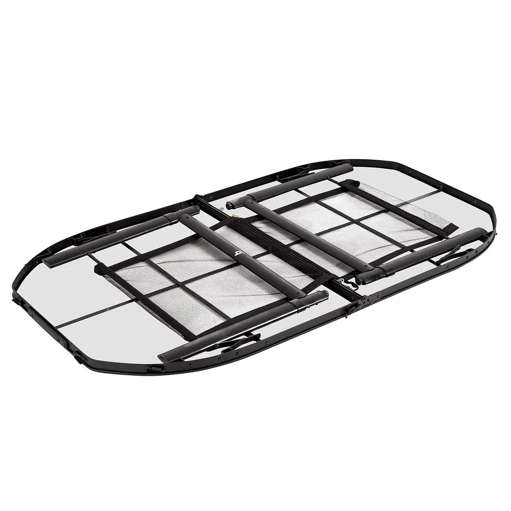 Стіл Bo-Camp Woodbine Oval 150x80 cm Black/Wood look (1404230) - фото 4