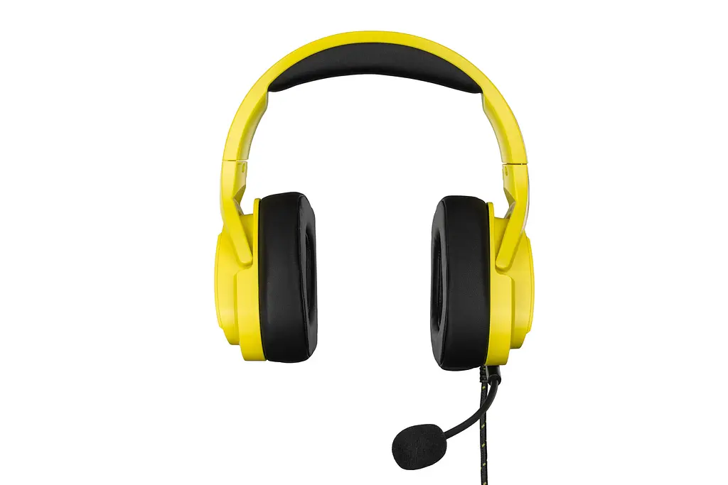 Навушники ігрові з мікрофоном 2E GAMING HG340 Yellow, mini-jack/dual 3.5mm, RGB, 2 м - фото 6