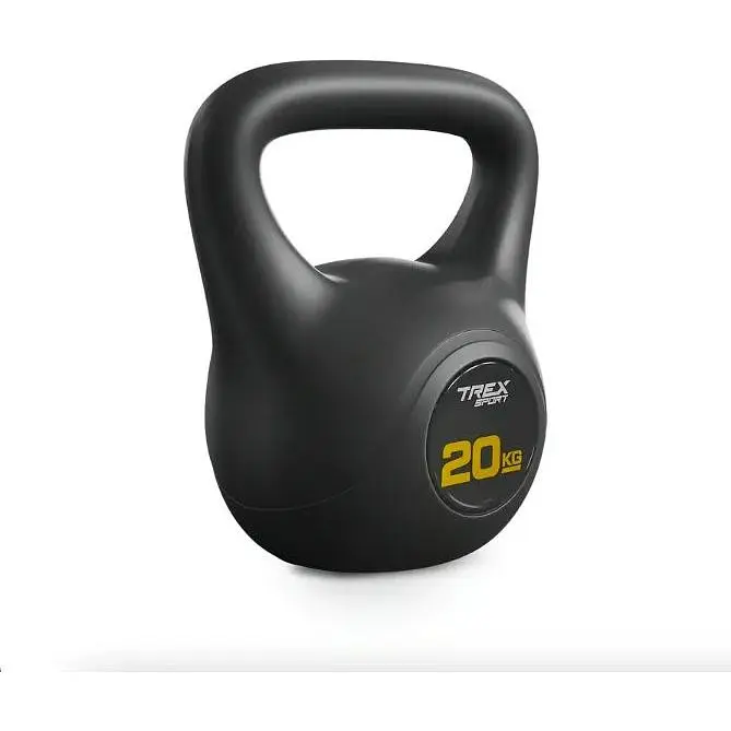 Гиря виниловая Trex Sport TX-020CKB 20 кг черная - фото 3