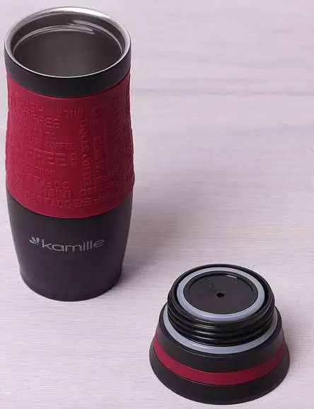 Термокухоль Machiato-II з нержавіючої сталі Kamille 380 мл kuh0009297 - фото 4
