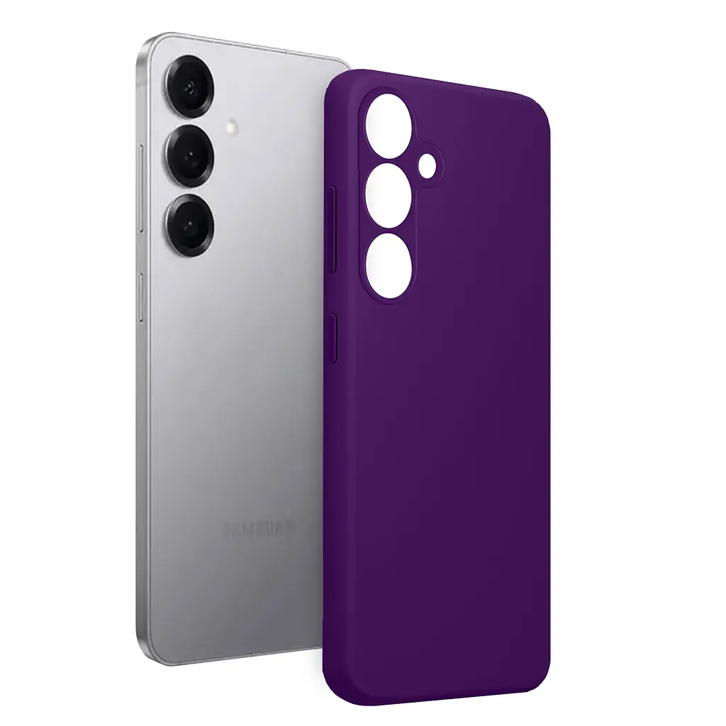 Чохол MAKE Samsung S25 Silicone Deep Purple - фото 4