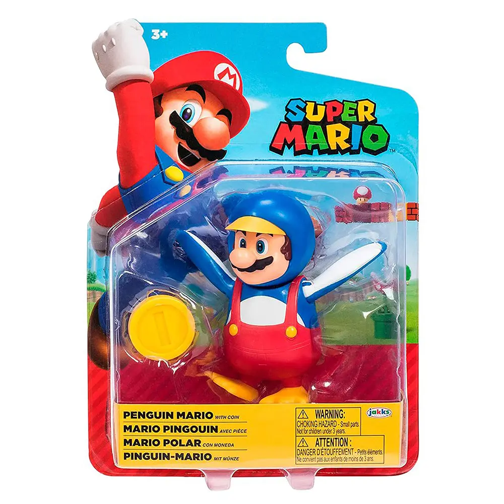 Ігрова фігурка Super Mario Маріо-пінгвін, з артикуляцією, 10 см (40824i) - фото 7
