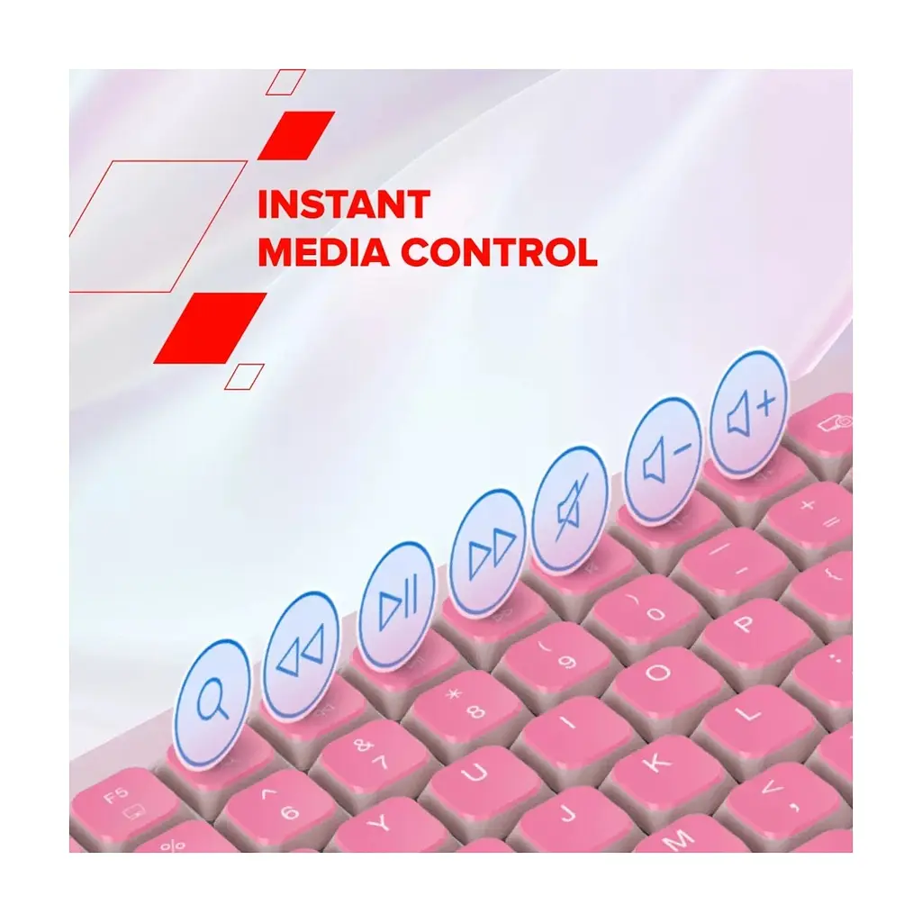 Клавіатура Canyon OnType 10 TKL Mechanical Silent Low-profile USB UA Pink (CNS-HKB10P) - фото 10
