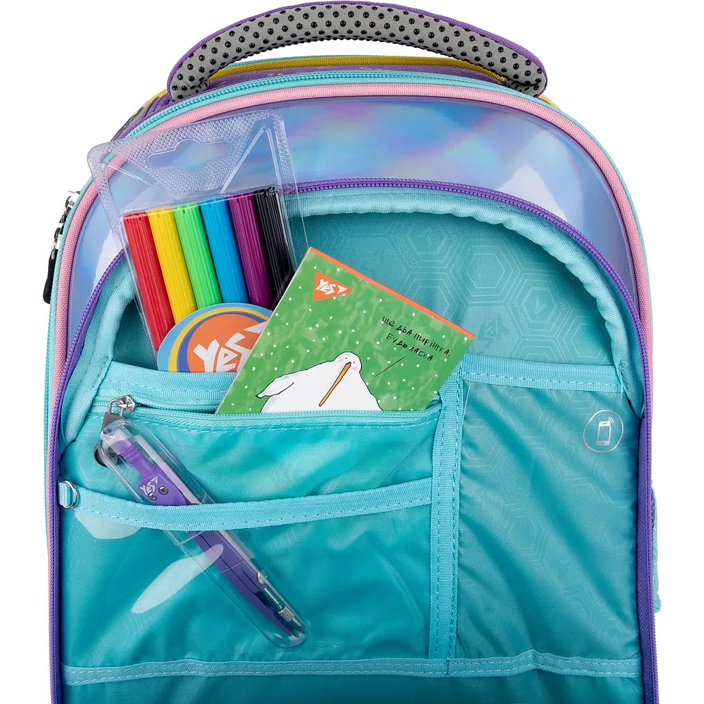 Рюкзак каркасний Yes S-30 Juno Ultra Premium Girls style, бузковий (553203) - фото 13