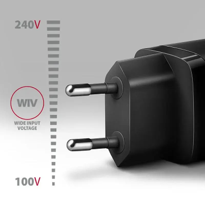 Зарядний пристрій AXAGON 1xUSB + 2xUSB-C 65W QC4+ PD3.0 PPS black (ACU-DPQ65) - фото 4