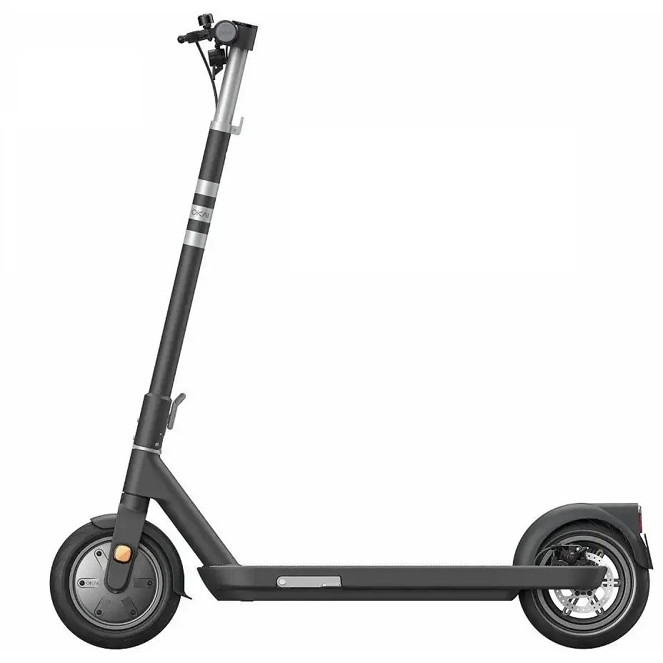 Електросамокат OKAI ES10-NEON Lite складаний 300/600W 7.8Ah швидкість 25 км/год пробіг до 30 км NFC App навантаження до 100 кг Black - фото 2