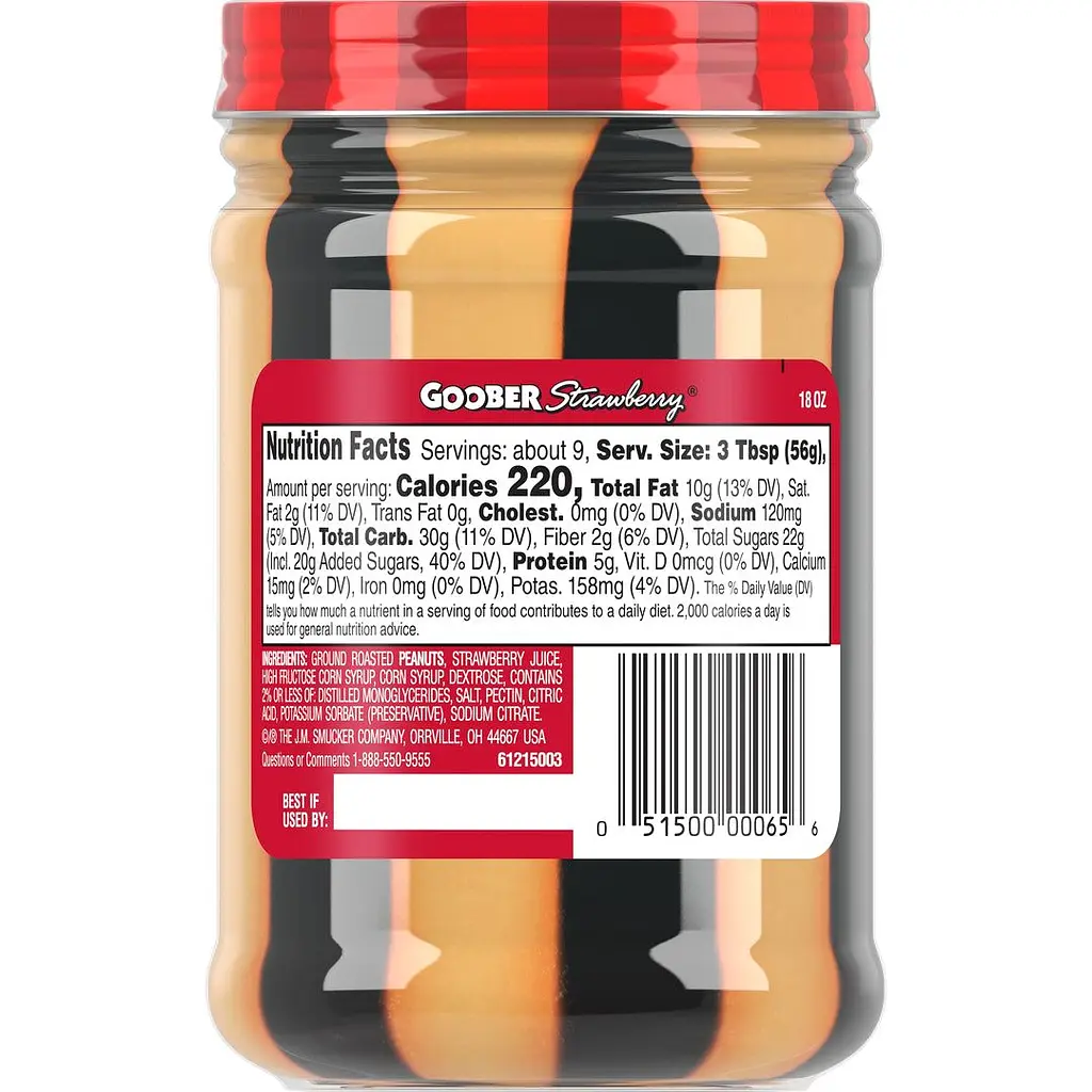 Паста арахісова Smucker's з полуничними смужками 510 г - фото 4