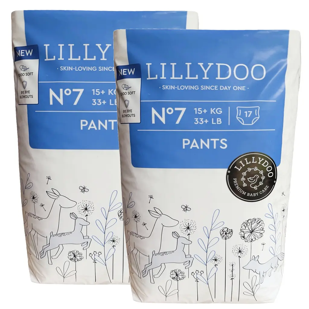 Підгузки-трусики LILLYDOO 7 (15+ кг), 34 шт