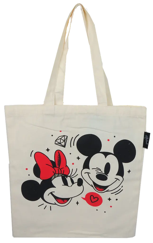 Сумка шопер для покупок Disney Mickey and friends Бежева - фото 3
