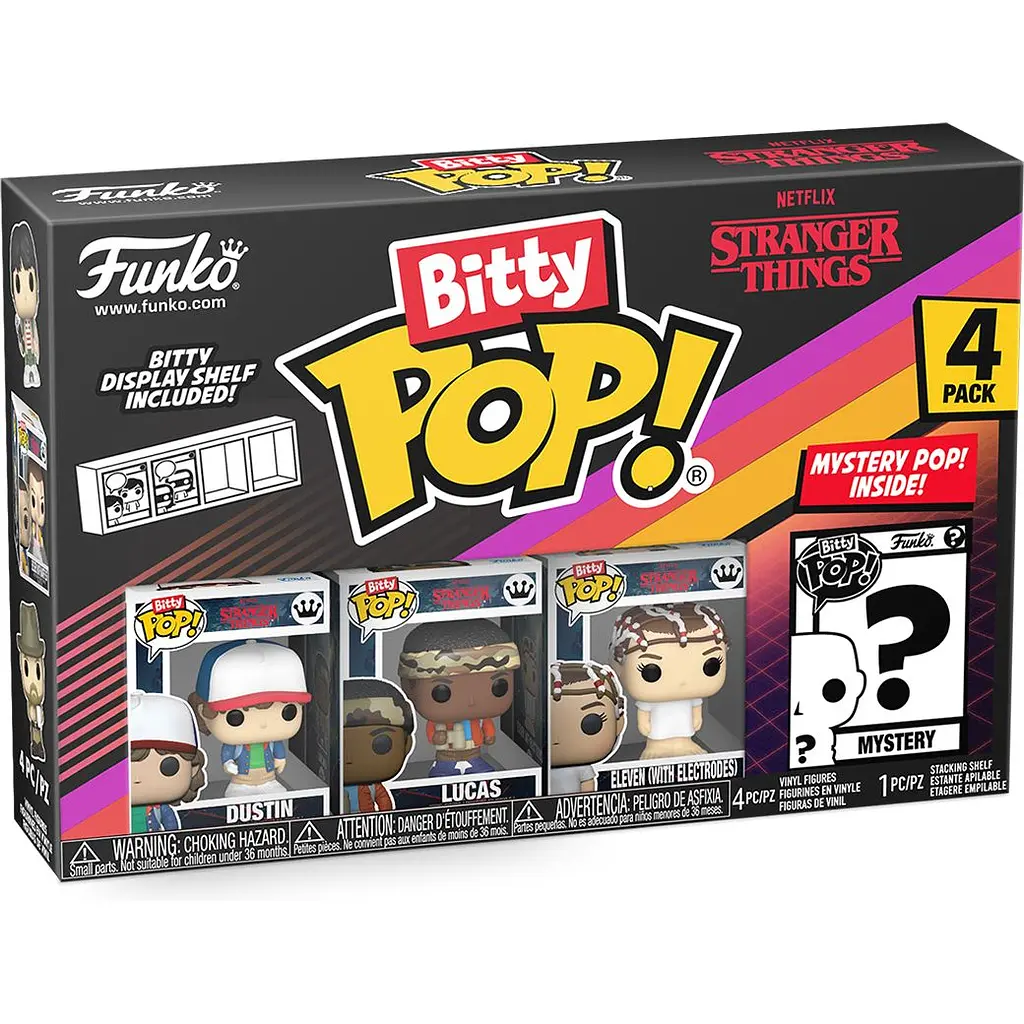 Набір фігурок Funko Bitty Pop! Stranger Things Dustin 4 фігурки (83662) - фото 2