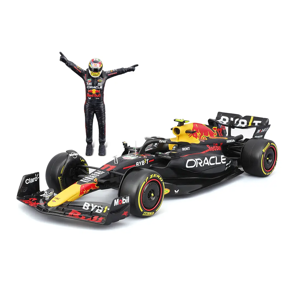 Автомодель з фігуркою Bburago Red Bull Racing RB19, 1:24 в асортименті (18-28036) - фото 3