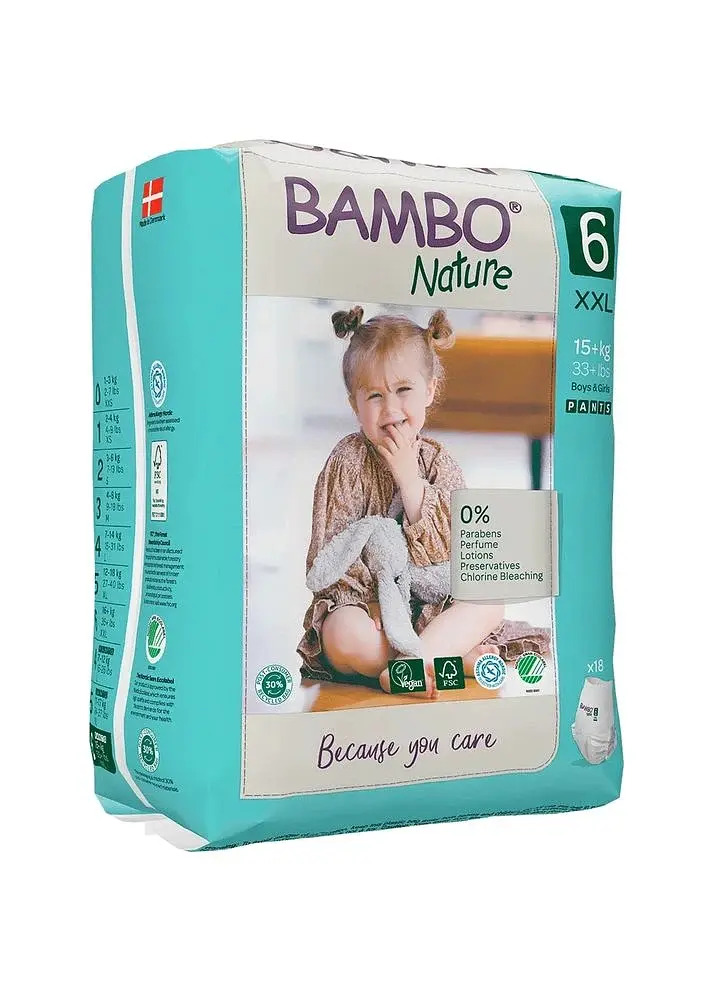 ЕКО Підгузки-трусики Bambo Nature Pants 6 (15+ кг), 18 шт. Bambo Nature (10000192) - фото 3