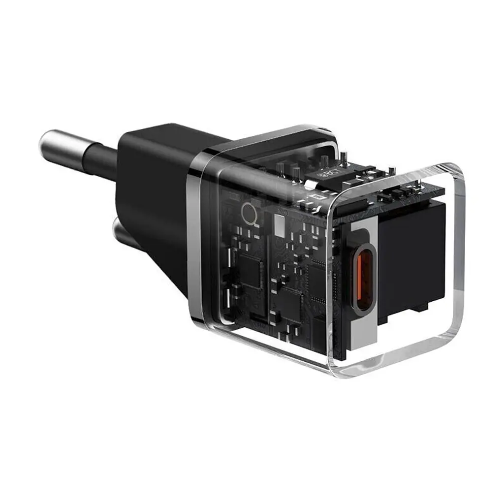 Зарядний пристрій Baseus 1xUSB-C 20W GaN5 black (CCGN050101) - фото 6