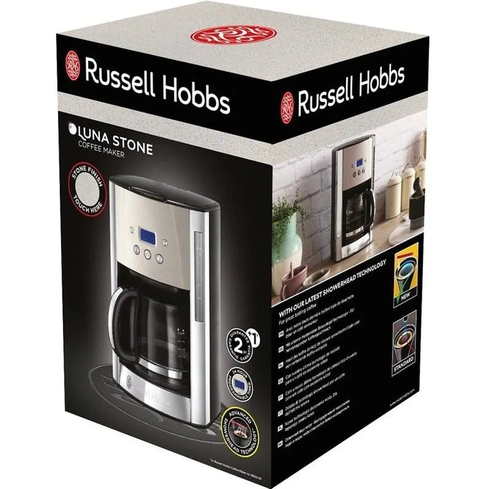 Кавоварка Russell Hobbs Luna Stone крапельна 1.5 л чорно-срібляста (26990-56) - фото 2
