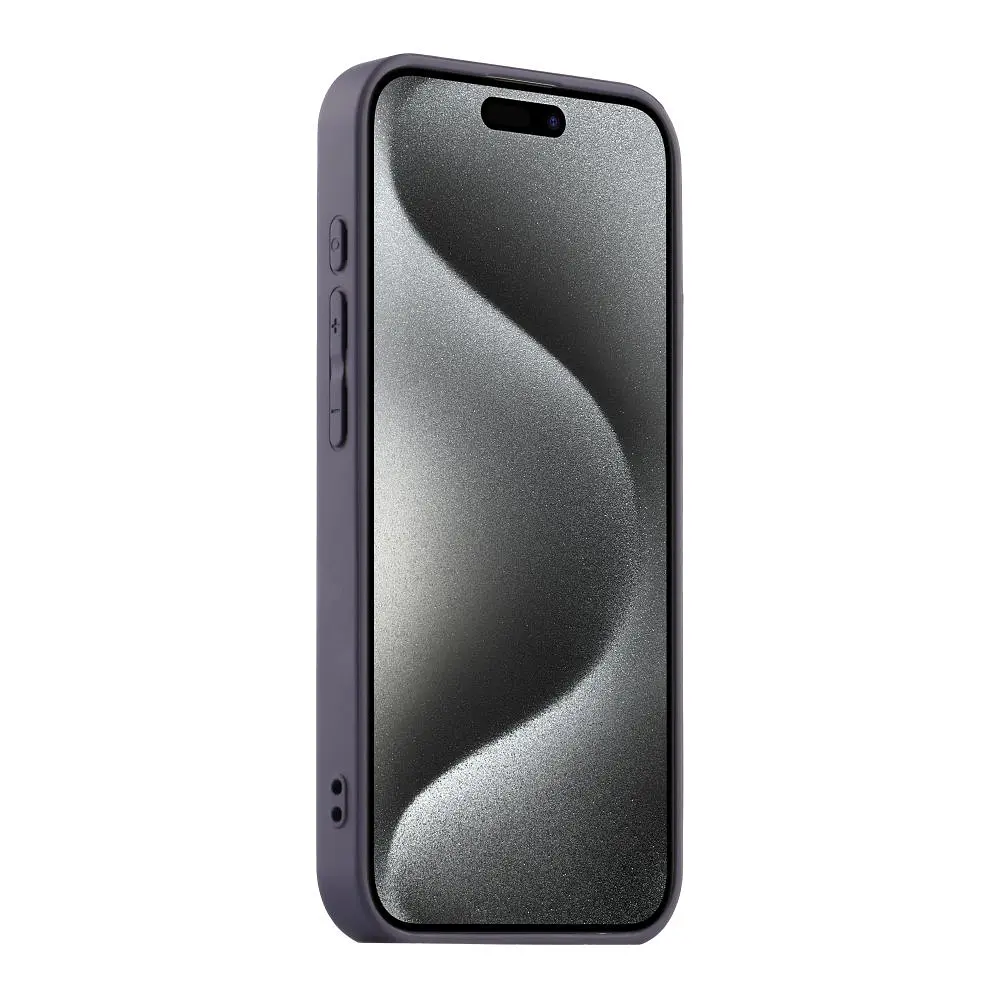 Чохол-накладка Matte скляний матовий із захистом камери AG-Glass Apple iPhone 14 Max Dark Purple - фото 2