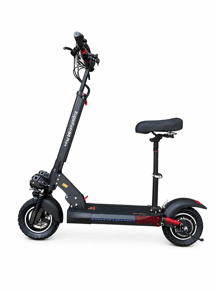 Електросамокат з сидiнням KugooKirin M4 PRO Plus NFC (2000W, 48V,21Ah) +Вольтметр та Ключ, 3 фари  - фото 2