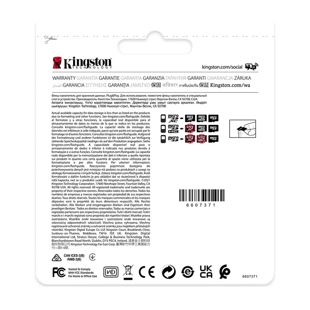 Карта пам'яті Kingston 16GB microSDHC class 10 UHS-I V30 A1 (SDCIT2/16GBSP) - фото 4