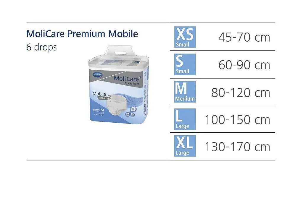 Труси поглинаючі для дорослих Mobile 6 крапель XL 14шт/уп. MoliCare med0001372 - фото 3