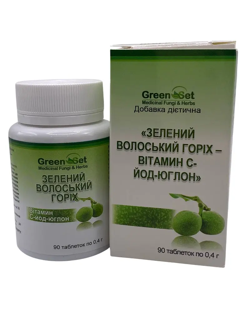 Дієтична добавка GreenSet Зелений волоський горіх 90 таблеток - фото 2