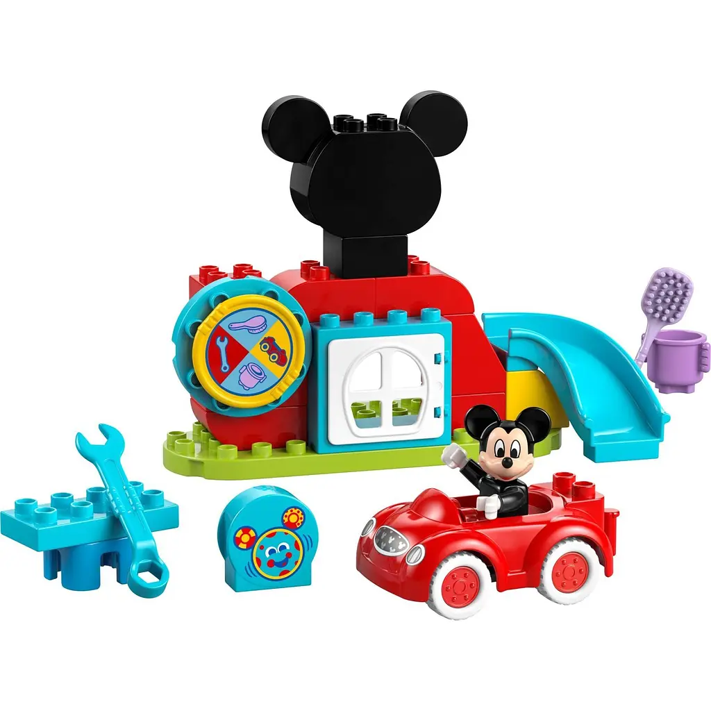 Конструктор LEGO DUPLO Disney Микки Маус Клубный дом и автомобиль 27 деталей (10454) - фото 3