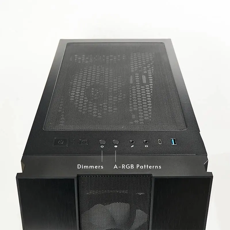 Корпус Chieftec HUNTER 2 GS-02B-OP 4x120 мм A-RGB, USB-C, ATX, без БЖ, Black (GS-02B-OP) - фото 3