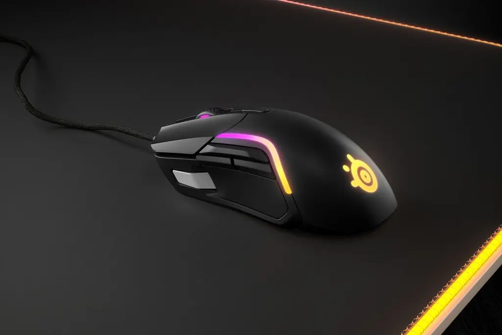 Мишка SteelSeries Rival 5, RGB, 18000dpi., 9кн., чорна (62551) - фото 2