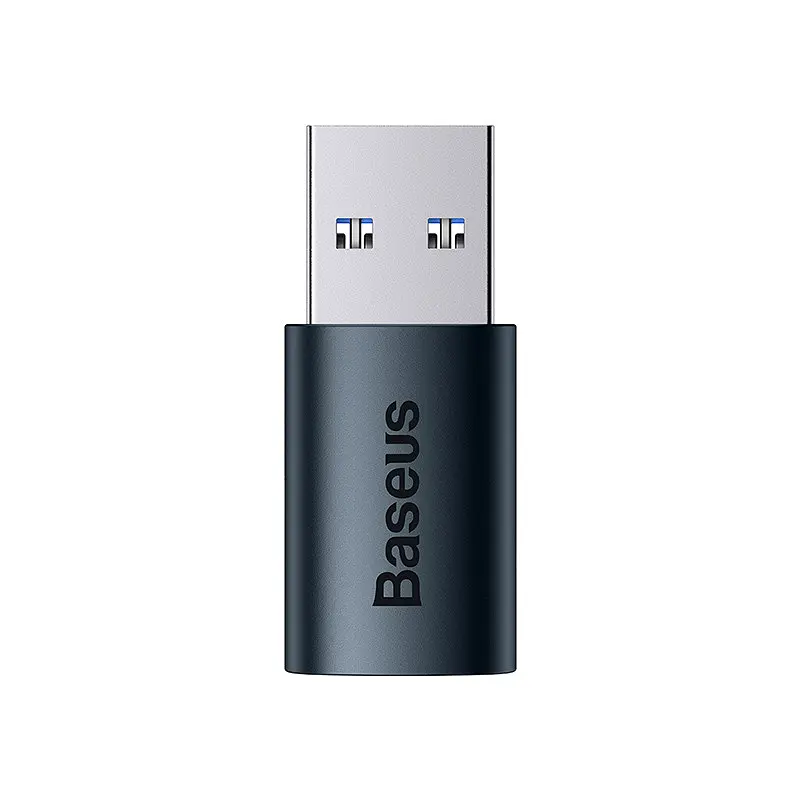 Переходник адаптер Baseus Ingenuity Series Mini OTG Adaptor USB 3.1 мale to Type-C 10 Gbit темно-синий - фото 3