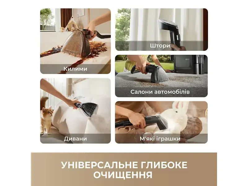 Миючий пилосос для килимів та тканин Dreame N20 Steam (HNR27A) - фото 8