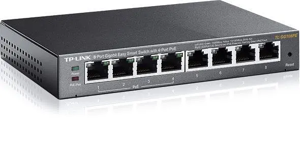 8-портовый гигабитный настольный РоЭ Easy Smart коммутатор, TL-SG108PE TP-LINK - фото 2