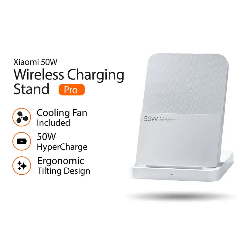 Xiaomi 50W Wireless Charging Stand Pro White (BHR7560GL) - фото 3