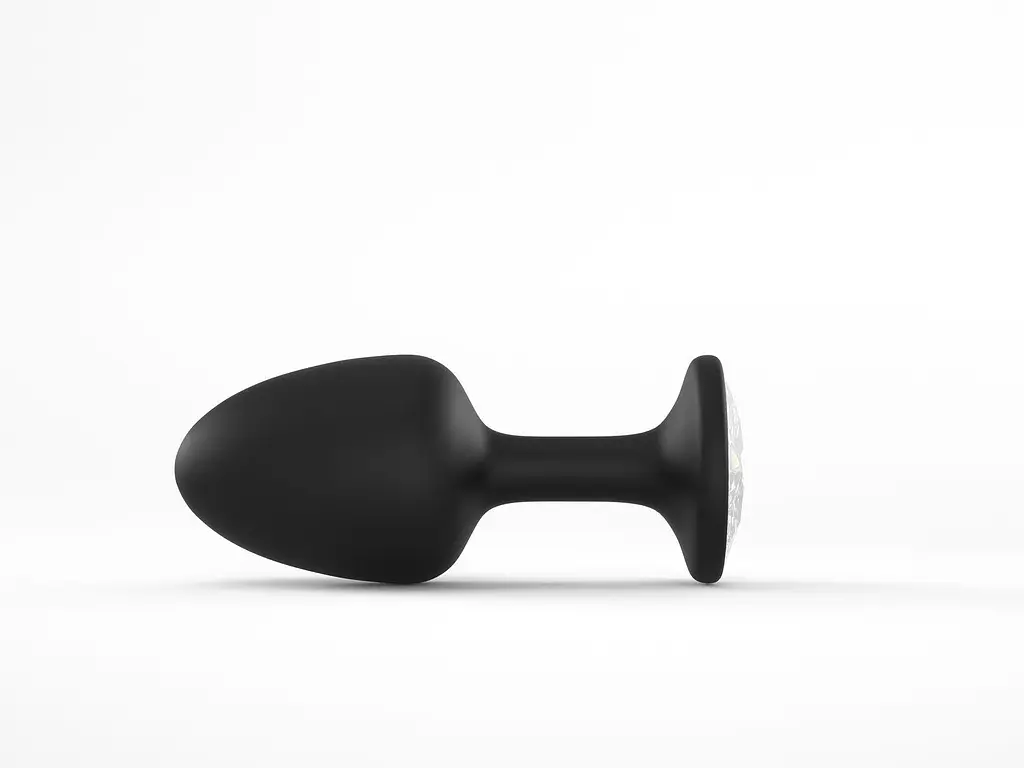 Анальна пробка зі зміщеним центром Marc Dorcel 9.5 см (чорний) - фото 4