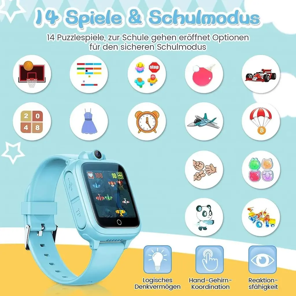 Дитячий смарт-годинник Awatty Smartwatch Children чорний - фото 4