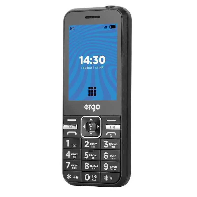 Мобільний телефон ERGO E281 Dual Sim Black - фото 2
