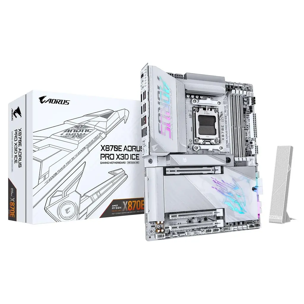 Материнська плата Gigabyte X870E AORUS PRO X3D ICE (X870E AORUS PRO X3D ICE) (Socket AM5, AMD X870E, ATX) - фото 5