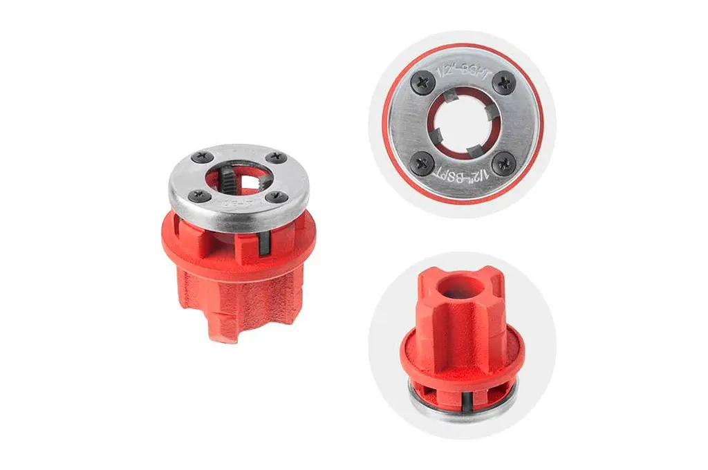 Набір клуп плашок трубних ручних круглих Intertool 3/4" x 1/2" x 1" x 1-1/4" (у наборі 4 шт.) SD-8004 - фото 2