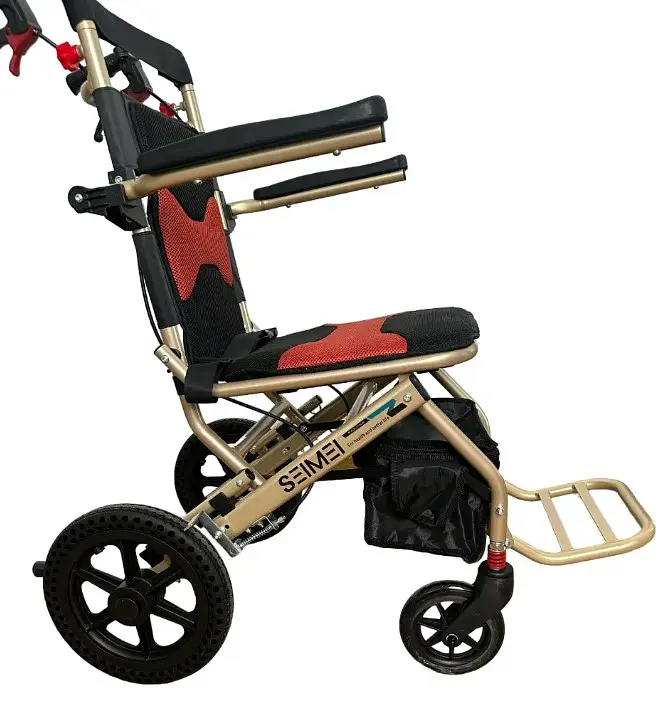 Кресло-каталка Vera Medical с ручными тормозами для людей с ограниченными возможностями весом до 100 кг (VRM-07) - фото 2