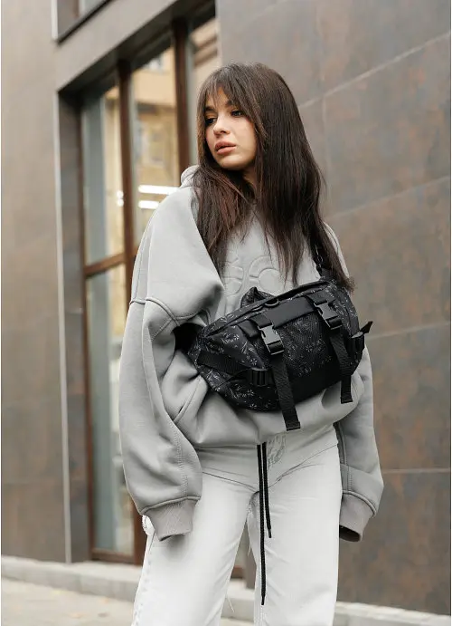 Сумка бананка велика поясна Sambag 38х21 см sum0023765 - фото 10