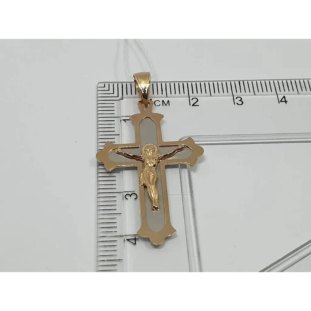 Золотой крестик Favoritum Распятие Христа. 720021 - фото 4