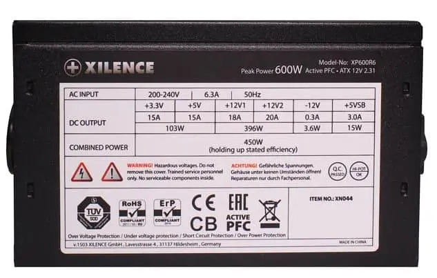 Блок живлення Xilence Performance C 600W (XP600R7) (XP600R7_) - фото 5