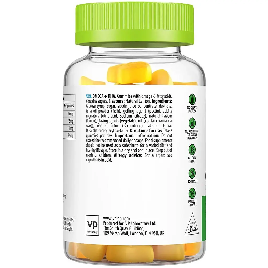 Omega 3 + DHA VPLab UltraVit 60 желейок - фото 2