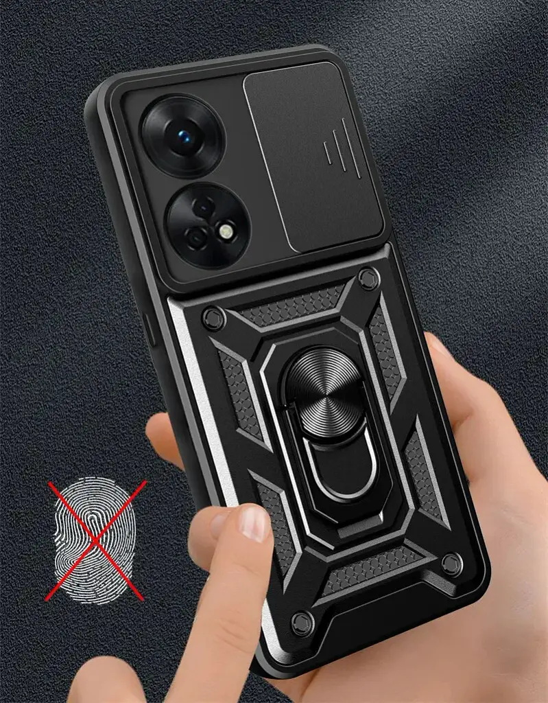 Панель BeCover Military для Oppo Reno8 T Black (710023) - фото 4