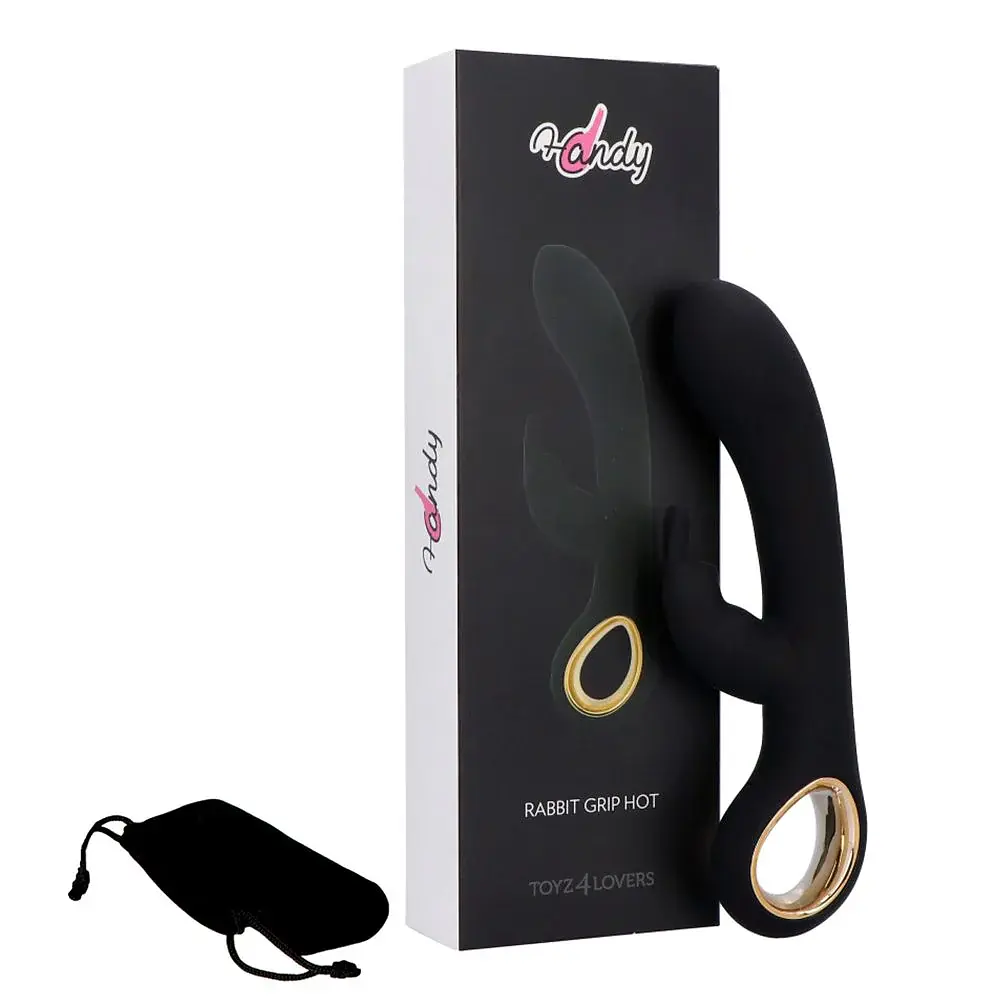 Вібратор-кролик Toyz4lovers Riscaldante Handy Grip Hot 19 см (чорний) - фото 9
