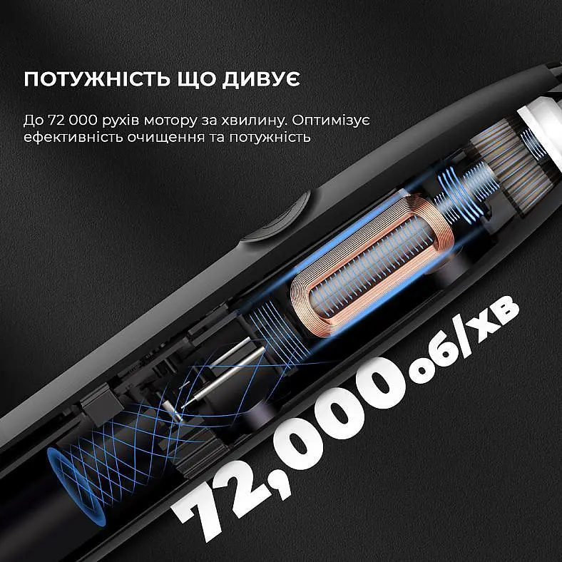 Электрическая зубная щетка Oclean Endurance Eco Electric Toothbrush Black - фото 5