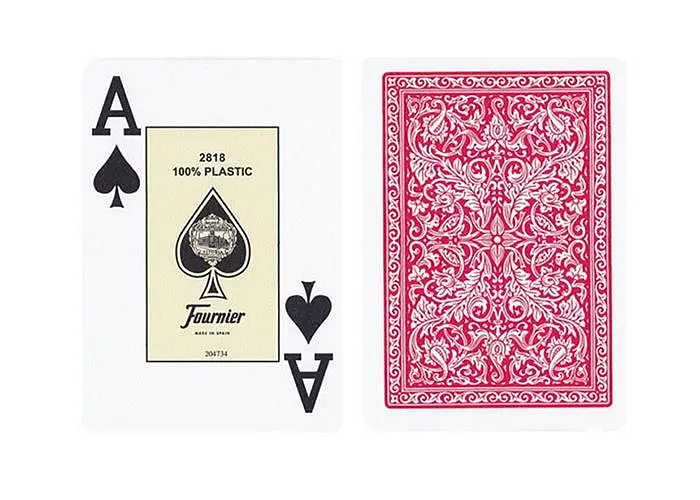 Карти гральні Fournier 2818 100% Plastic Jumbo Index (red blue) (PC_F2818PJI) - фото 12