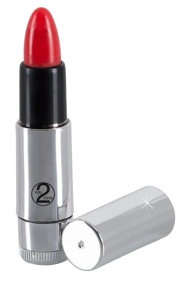 Вібратор You2Toys для клітора Kiss Me Lipstick Vibe 8.7 см сріблястий - фото 2